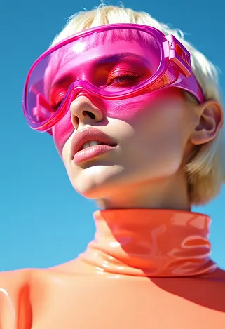 A fit athletic woman stands confidently in a sunlit park. She has shoulder-length, wavy brown hair that gently frames her face, accentuating her strong jawline and high cheekbones. Her skin is a warm, sun-kissed tan, showcasing her active lifestyle. She has an oval face with bright green eyes and a determined expression, radiating energy and positivity. Her body type is athletic, with toned arms and legs, reflecting her dedication to fitness. She wears a fitted, light blue tank top that highlights her muscular shoulders and a pair of dark gray casual shorts that fall mid-thigh, allowing for ease of movement. With a slight smile, she is mid-stride, jogging along a winding path, her arms swinging naturally at her sides. The background features lush greenery and scattered wildflowers, enhancing the vibrant atmosphere of a warm, sunny day.